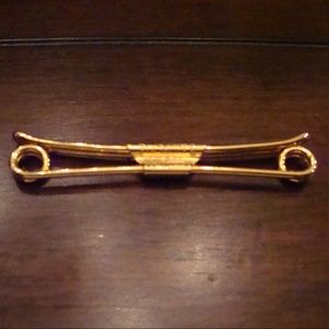 Swank Gold Tone Vintage Shirt Collar Bar Clip